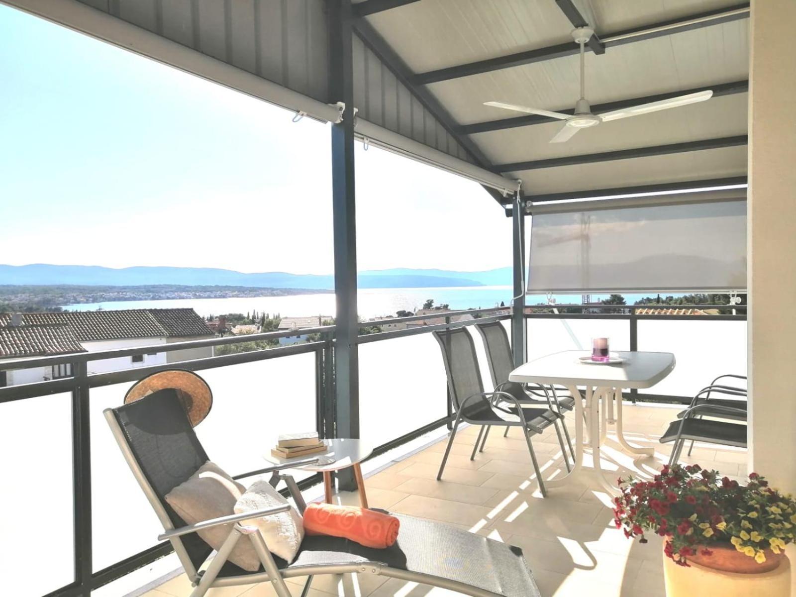 Lovely Sea View House 2 In Malinska Island Krk المظهر الخارجي الصورة